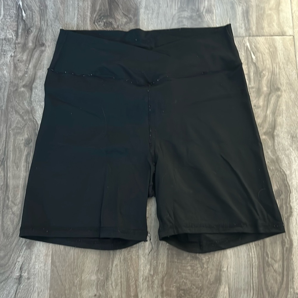 Black athletic shorts